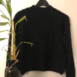 Forever 21 Black Fuzzy Sweater